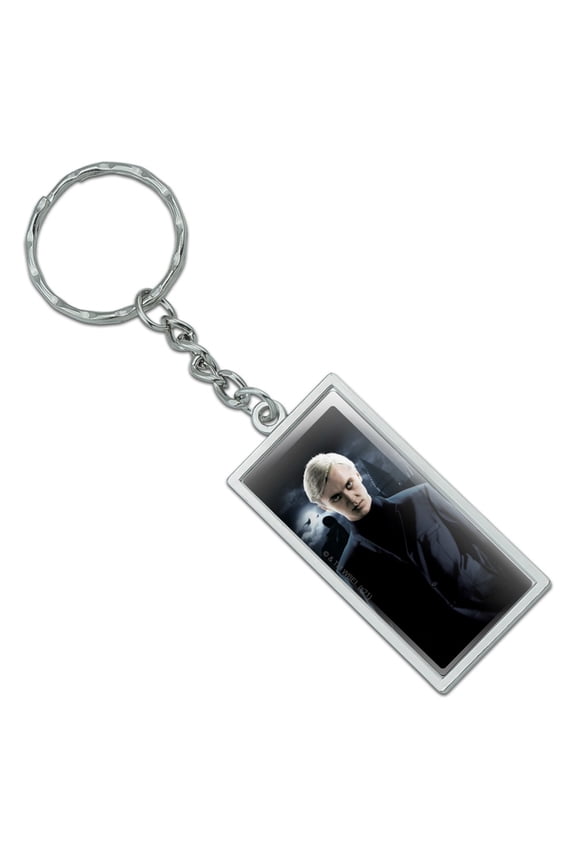 Rectangle Harry Potter Draco Keychain in Chrome Plated Metal