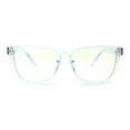 thumbnail image 1 of Rectangle Keyhole Plastic Horn Rim Blue Light Filtering Computer Glasses Blue, 1 of 4