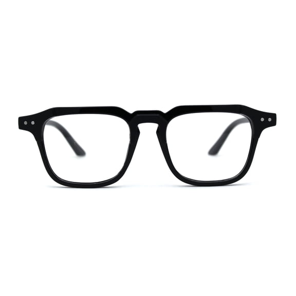 Rectangle Keyhole Round 100% Blue Light Flitering Computer Glasses Black