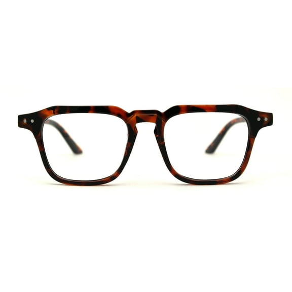 Rectangle Keyhole Round 100% Blue Light Flitering Computer Glasses Tortoise