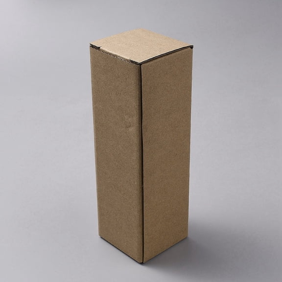 Rectangle Kraft Cardboard Box Tan 6.3x6.1x19cm