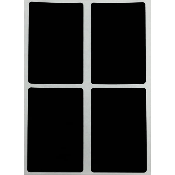 Rectangle Label 3x2 Colored Coded Labels Inventory Stickers in Black with Stronger Adhesive by 60 Pack by Royal Green
