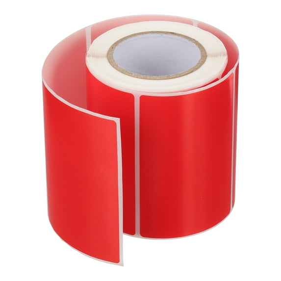 Rectangle Labels Sticker Self-Adhesive Color Coding Labels for Office Use Red