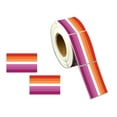 thumbnail image 1 of Rectangle Lesbian Sunset Flag Stickers (250 per Roll), 1 of 4