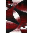 thumbnail image 1 of Rectangle Maybelle Red Shag 3 ft. x 5 ft. Area Rug for Entryway, Living Room, Dinning Room, etc., 1 of 7