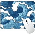 thumbnail image 1 of Rectangle Mouse Pad, Japanese Abstract Blue White Waves Mouse Pad, Non Slip Rubber Mousepad for Computers Laptop, 9.5 X 7.9 Inch, The Great Wave, 1 of 6
