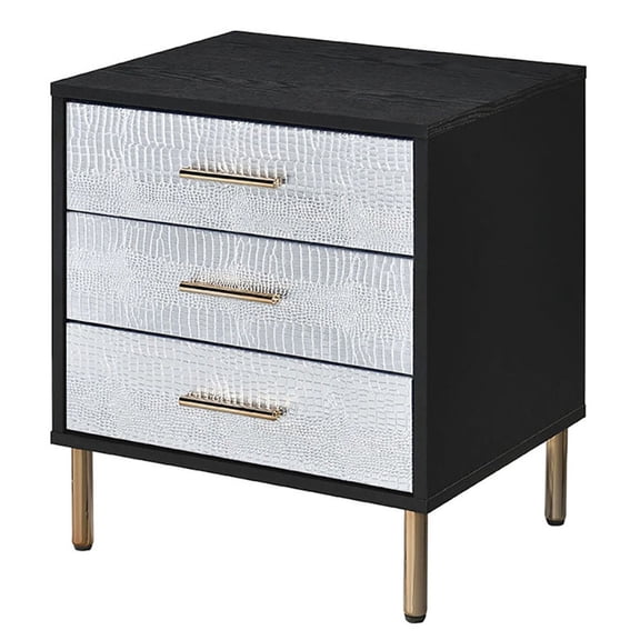 Rectangle Nightstand / Bedroom Storage Solution / Decorative Fronts
