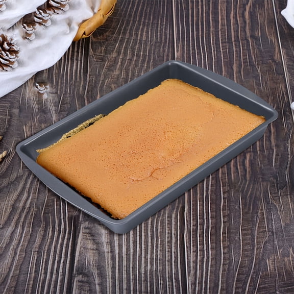 Rectangle Non-Stick Roasting Pan with Double Handles, Heavy Duty Metal Roaster with Even Heat Distribution, Easy Clean Dishwasher Safe Baking Pan for Meat Vegetables Lasagna Kitchen Oven Baking