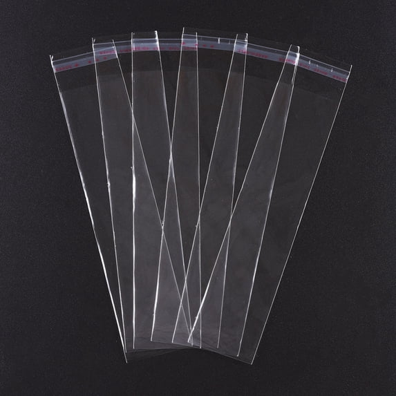 Rectangle OPP Cellophane Bags Clear 24x5cm Unilateral Thickness: 0.035mm Inner Measure: 21x5cm DIY