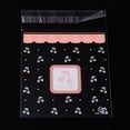 thumbnail image 1 of Rectangle OPP Cellophane Bags with Cherry Pattern Pearl Pink 14x9.9cm Unilateral Thickness: 0.035mm Inner Measure: 11x9.9cm 95-100pcs/bag, 1 of 3