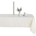thumbnail image 1 of Rectangle Outdoor Tablecloth with Umbrella Hole and Zipper, 60x120 Inch Beige, Washable Waterproof Table Cloth Spill Proof Wrinkle Free Table Cover for Patio Spring Summer Picnic, 1 of 5