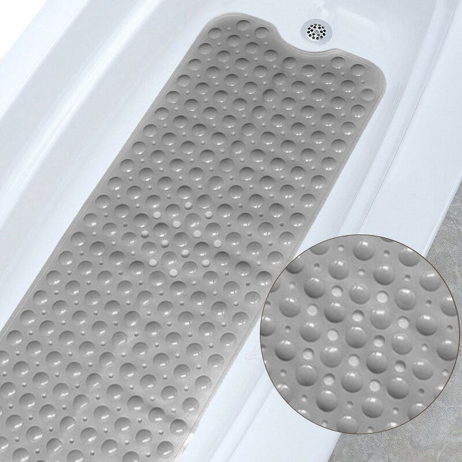 Rectangle PVC Anti-skid Bath Mats Soft Shower Bathroom Massage Mat Suction Cup Non-slip Bathtub Carpet Large Size Bath Rugs
