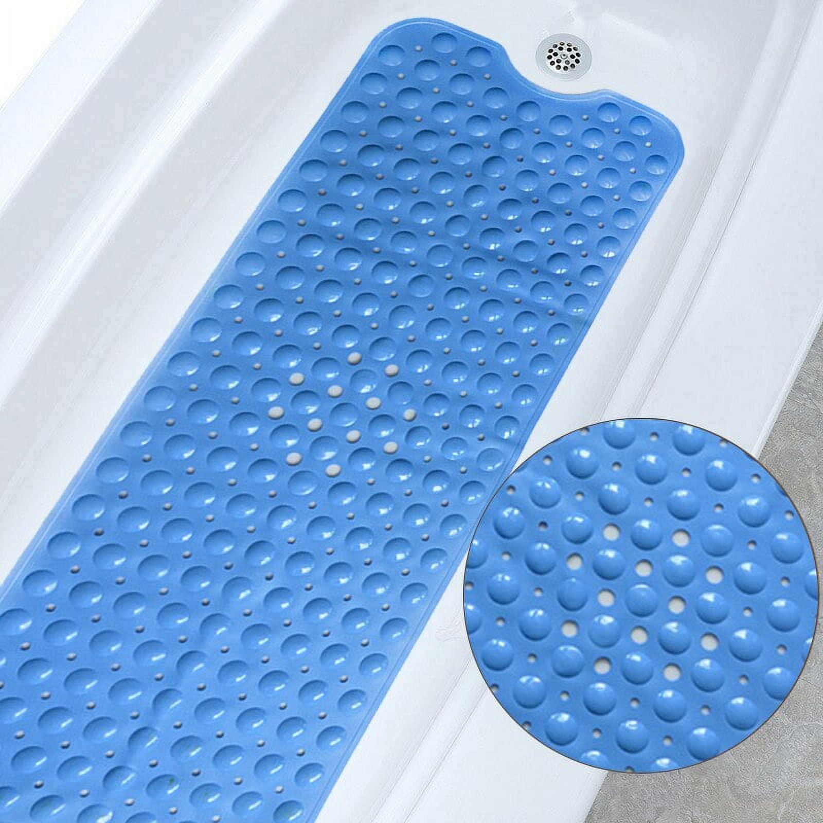 Rectangle PVC Anti-skid Bath Mats Soft Shower Bathroom Massage Mat Suction Cup Non-slip Bathtub Carpet Large Size Bath Rugs