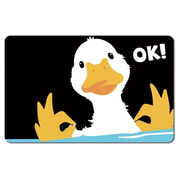 Rectangle PVC Plastic Waterproof Card Stickers Self-adhesion Card Skin for Bank Card Decor Duck 186x137mm DIY
