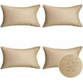 thumbnail image 1 of Rectangle Pillow Cover 12x20 Linen Pillow Covers Waterproof Outdoor Throw Pillows for Patio, 30x50 cm, Set of 4, Creamy Linen, 1 of 7