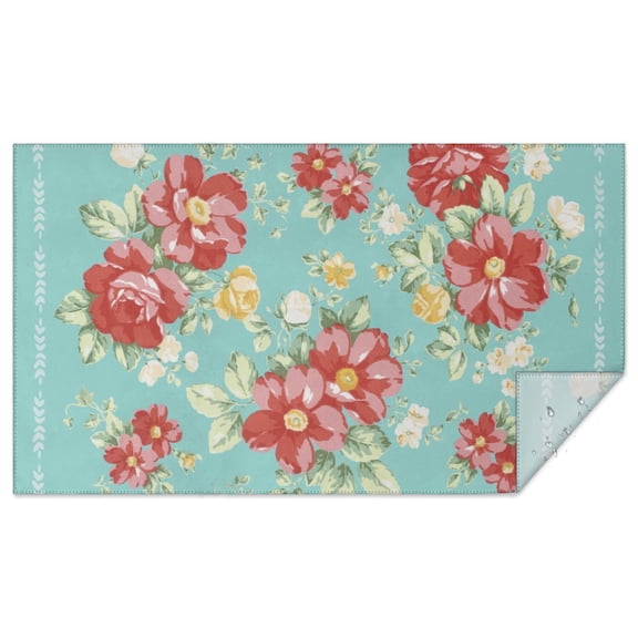Rectangle Pioneer Pink Peel Tablecloth -Linen Fabric Table Cloth - Washable Reusable Table Cover with Dust-Proof Wrinkle Resistant for Restaurant, Picnic, Indoor and Outdoor Dining 60 Inch X 102 Inch