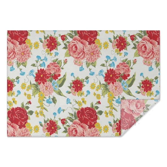 Rectangle Pioneer Tablecloth -Linen Fabric Table Cloth - Washable Reusable Table Cover with Dust-Proof Wrinkle Resistant for Restaurant, Picnic, Indoor and Outdoor Dining 60 Inch X 84 Inch