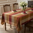 thumbnail image 1 of Rectangle Plaid Tablecloth for Thanksgiving, 60x84 inches Checkered Style Table Cloth Holiday Family Gathering Table Cover - Spillproof & Waterproof - Ideal for Indoor & Outdoor Use, 1 of 8