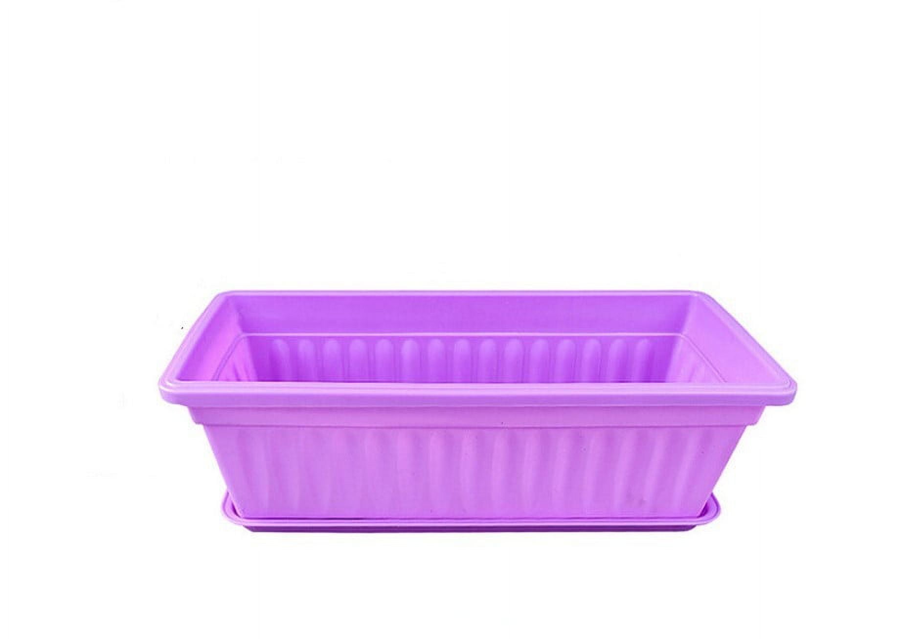 Rectangle Planters for Indoor Plants, Casewin 1 Pack 16.9x5.5x7.4Inch