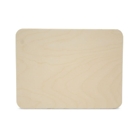 Rectangle Plaques 16 x 12-inch, 1/4 Thick, Pack of 5 Sign Plaque Blank, Rounded Edges, Large Wooden Signs for Crafts, by Woodpeckers