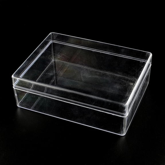 Rectangle Plastic Bead Storage Containers Clear 16x12x5.5cm