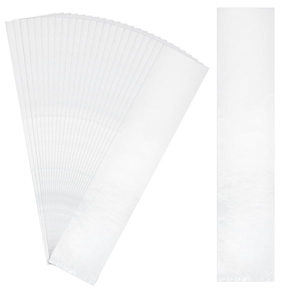 Rectangle Plastic Film Storage Bags Clear 74.5~75x15~15.4x0.01cm