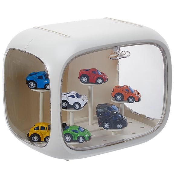 Rectangle Plastic Minifigures Display Cases Dustproof Dolls Display Boxes with Magnetic Lids for Models Toys Action Figures Cornsilk Rectangle: 24x15.5~16x18cm