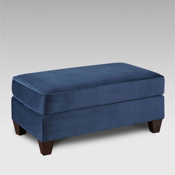 Rectangle Polyester Cocktail Ottoman | Used as Table, Footrest & Seat in Living Space | High - density Foam with Textured Fabric | Easy to Assemble