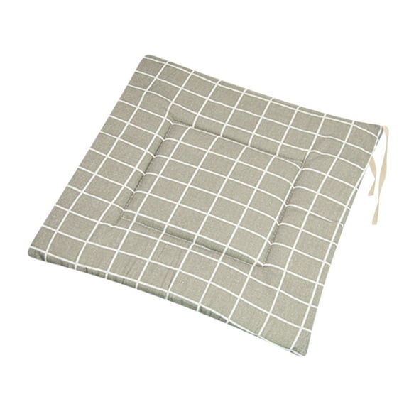 Rectangle Polyester Linen Chair Cushion Decorative Seat Pad 2" Thick for Futon Floor Chair Japanese Style Household Comfort