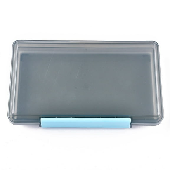 Rectangle Polypropylene(PP) Bead Storage Containers Box with Hinged Lids for Small Items and Other Craft Projects Light Grey 23x13.7x3.7cm