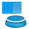 thumbnail image 1 of Rectangle Pool Cover, Easy Set Up Rectangle Inflatable Swimming Pool Cover Dustproof Pools Protector, Fits 9.8ft X 6.5ft Frame Pool and Solar Pool Cover for Garden Outdoor Pools Cover(5ft X 6.5ft), 1 of 6