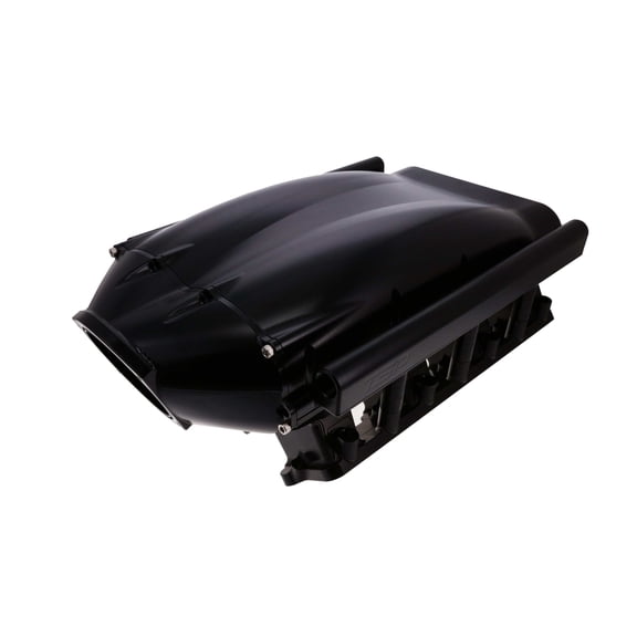 Rectangle Port Billet Aluminum Low-Rise Intake Manifold for GM LS - Black
