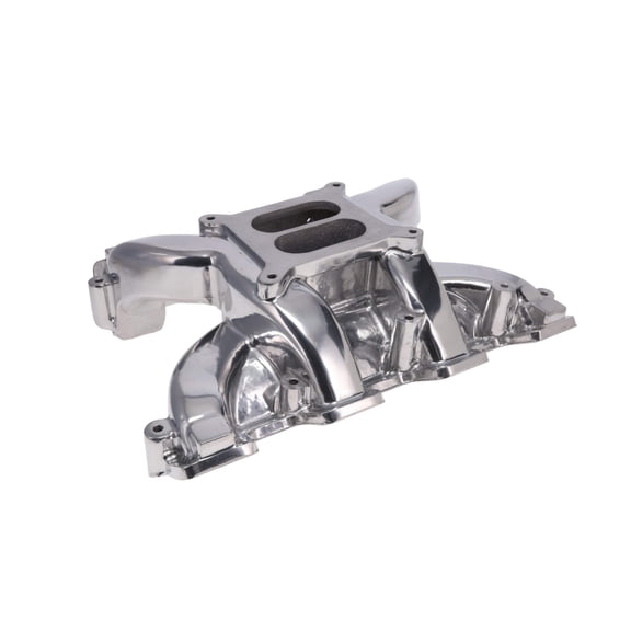 Rectangle Port Dual Plane Aluminum Intake Manifold for GM LS - Polished