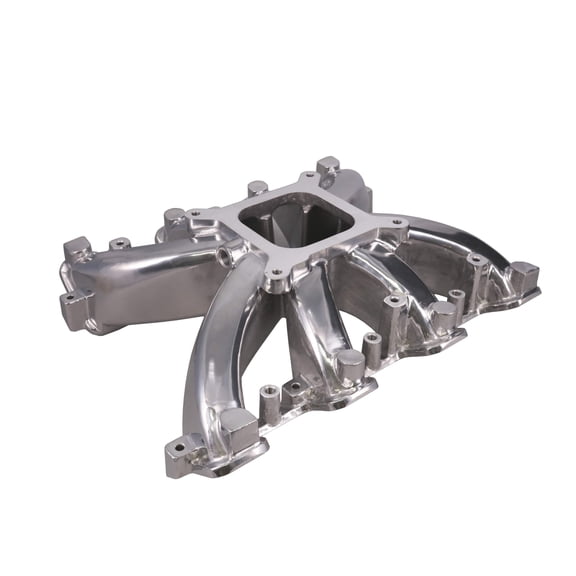 Rectangle Port Single Plane Aluminum Intake Manifold for GM LS - Polished