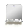 thumbnail image 1 of Rectangle Portable Unbreakable Anti-fogging Bathing Mirror for Shaving Razor Hook Holder Suction Cup to Washroom Wall Fog Free Travel Mirror, 1 of 9