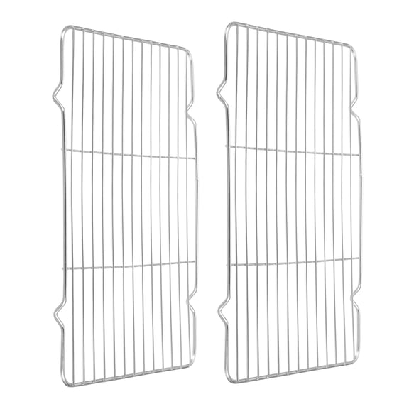 Rectangle Rack, 13.6" x 9.5" Stainless Steel Thickened Wire Cookie Rack, Silver