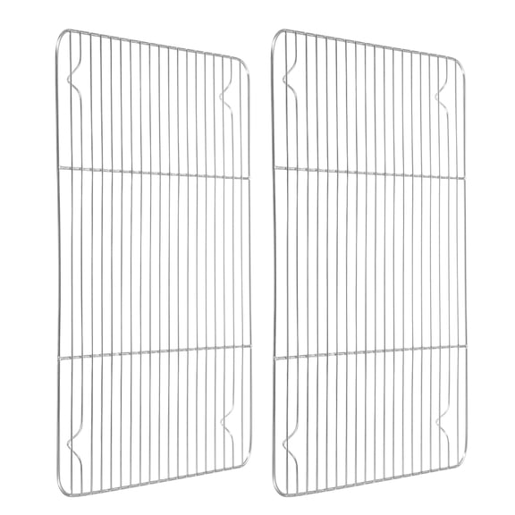 Rectangle Rack, 15" x 11.1" Stainless Steel Wire Cookie Rack, Silver