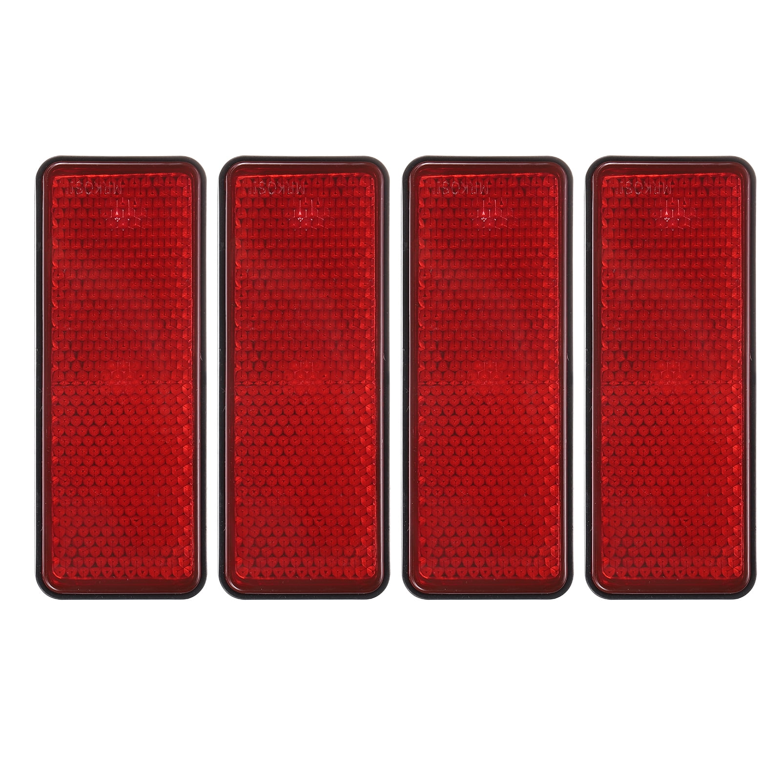 Rectangle Rear Reflectors, 4 Pcs Safety Reflective Warning Reflector ...