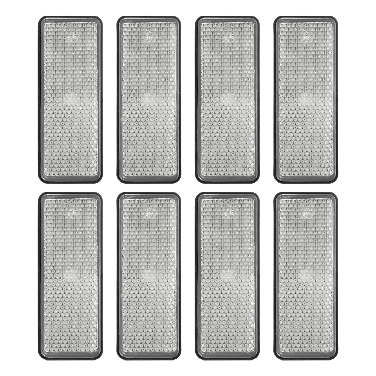 Rectangular Rear Reflectors Rectangle Rear Reflectors, 8 Pcs Safety Reflective Warning Reflector ...
