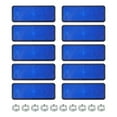 thumbnail image 1 of 10 Pcs Rectangle Rear Reflectors, Safety Reflective Warning Reflector Blue, 1 of 7