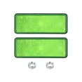 thumbnail image 1 of 2 Pcs Rectangle Rear Reflectors, Safety Reflective Warning Reflector Green, 1 of 7