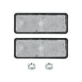 thumbnail image 1 of 2 Pcs Rectangle Rear Reflectors, Safety Reflective Warning Reflector White, 1 of 7
