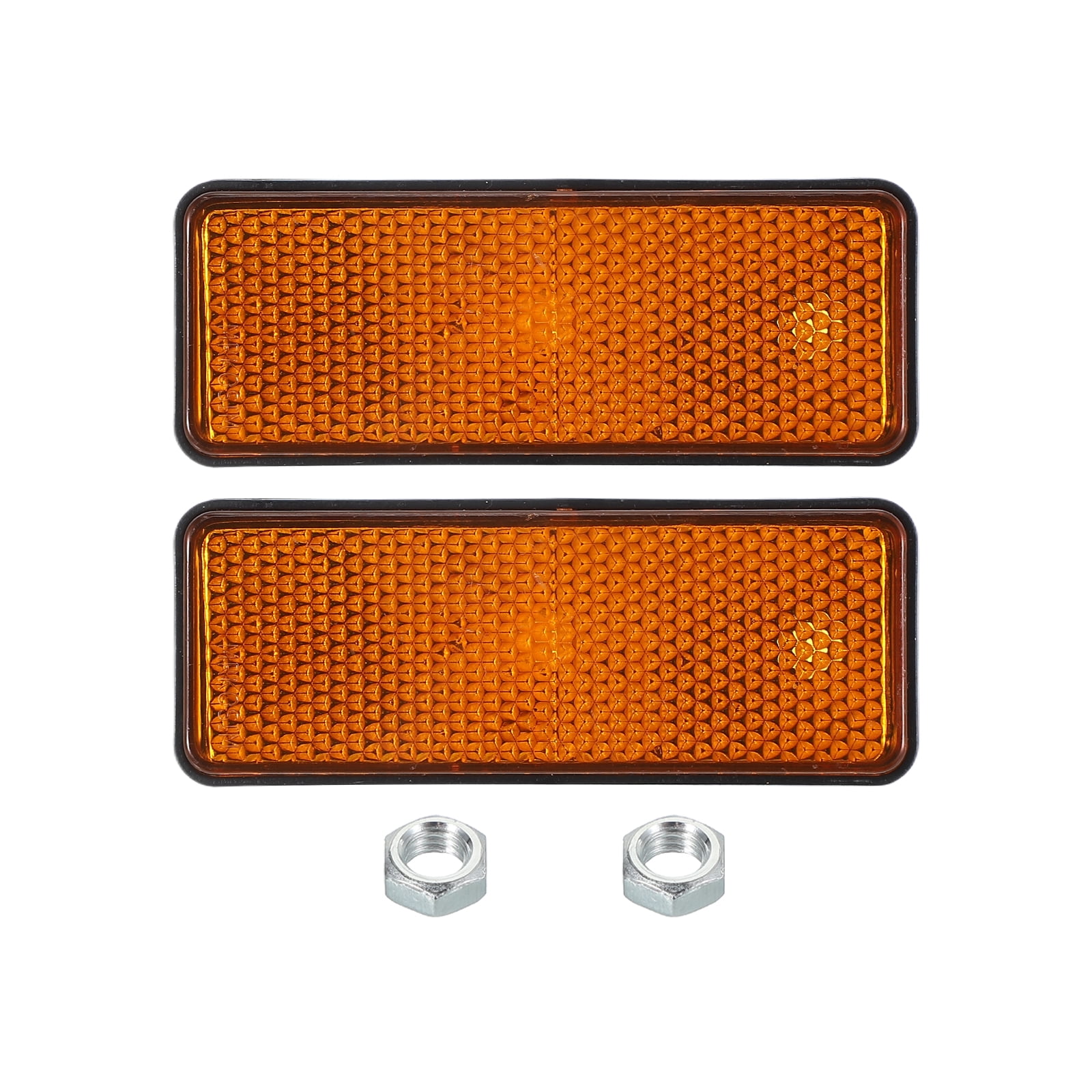 Rectangular Rear Reflectors 2 Pcs Rectangle Rear Reflectors, Safety Reflective Warning Reflector ...