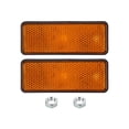 thumbnail image 1 of 2 Pcs Rectangle Rear Reflectors, Safety Reflective Warning Reflector Yellow, 1 of 7