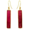 thumbnail image 1 of Rectangle Ruby Earring, 1 of 1