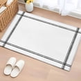 thumbnail image 1 of Rectangle Rug 2x3Ft, Minimalist Modern Art Soft Non-Slip Washable Felt Carpet Pad, Solid Pure White Color Area Rugs for Living Room Bedroom Kids Room, 1 of 9