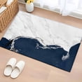 thumbnail image 1 of Rectangle Rug 2x3ft Area Rug,Abstract Marble Stone Texture Area Rugs for Living Room Bedroom,Classic Dark Blue White Floor Mat Non-Slip Non-Shedding Carpet Indoor Accent Rugs, 1 of 9