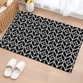 thumbnail image 1 of Rectangle Rug 2x3ft Area Rug,Abstract Stripe Plaid Area Rugs for Living Room Bedroom,Black White Geometric Pattern Floor Mat Non-Slip Non-Shedding Carpet Indoor Accent Rugs, 1 of 9