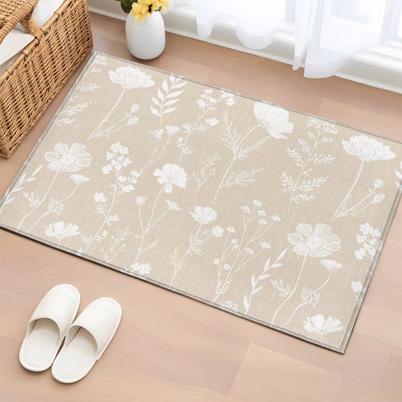 Rectangle Rug 2x3ft Area Rug, Area Rugs for Living Room Bedroom, Floor Mat Non-Slip Non-Shedding Carpet Indoor Accent Rugs