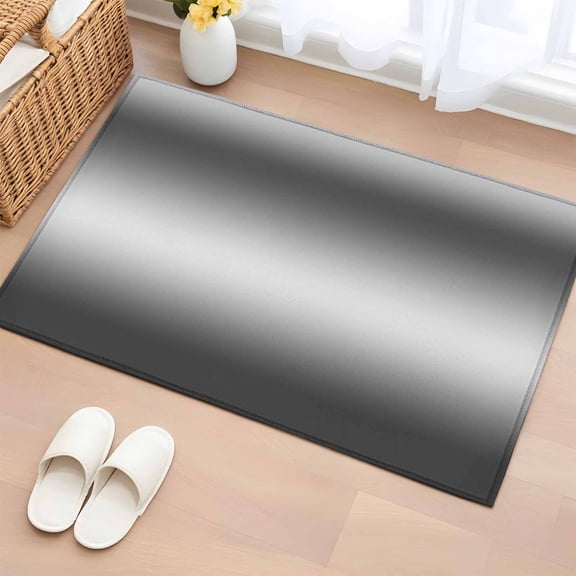 Rectangle Rug 2x3ft Area Rug,Black White Gradient Watercolor Area Rugs for Living Room Bedroom,Modern Minimalist Style Floor Mat Non-Slip Non-Shedding Carpet Indoor Accent Rugs